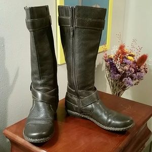Brown Leather Born Boots